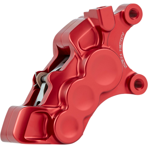 Arlen Ness - Arlen Ness 6-Piston Differential Bore Front Brake Caliper for 11.8in. Rotors - Right Side - Red - 02-229