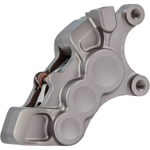 Arlen Ness - Arlen Ness 6-Piston Differential Bore Front Brake Caliper for 11.8in. Rotors - Right Side - Titanium - 02-219
