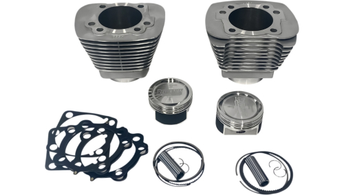 Revolution Performance - Revolution Performance Bolt-On Big Bore Kit (1250cc. Dished) - Bore 3-9/16in. - 10.1:1 Compression - Natural Silver - RP201-415W