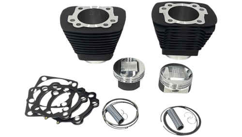 Revolution Performance - Revolution Performance Bolt-On Big Bore Kit (1250cc. Dished) - Bore 3-9/16in. - 10.1:1 Compression - Black - RP201-416W