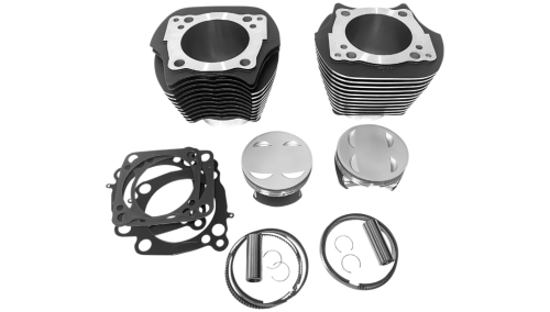 Revolution Performance - Revolution Performance Monster Big Bore Kit (143in.) - Bore 4-1/2in. - 11.4:1 Compression - Black Granite - RP201-617W