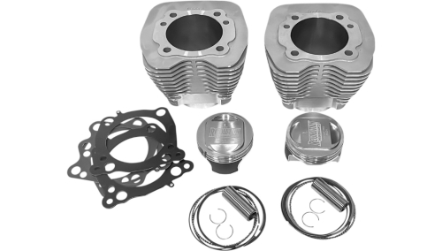 Revolution Performance - Revolution Performance Bolt-On Big Bore Kit (98in. Domed) - Bore 3-15/16in. - 10.3:1 Compression - Natural Silver - RP201-101W