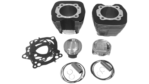 Revolution Performance - Revolution Performance Bolt-On Big Bore Kit (98in. Domed) - Bore 3-15/16in. - 10.3:1 Compression - Black/Highlighted Fins - RP201-103W
