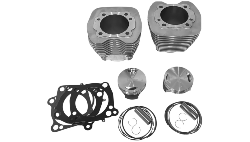 Revolution Performance - Revolution Performance Bolt-On Big Bore Kit (98in. Flat Top) - Bore 3-15/16in. - 9.3:1 Compression - Natural Silver - RP201-110W