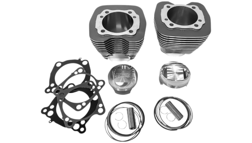Revolution Performance - Revolution Performance Monster Big Bore Kit (117in.) - Bore 4-1/8in. - 10.5:1 Compression - Granite/Highlighted Fins - RP201-171WG