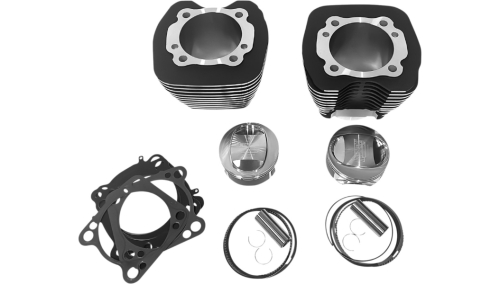 Revolution Performance - Revolution Performance Bolt-On Big Bore Kit (113in.) - Bore 4-1/16in. - 10.6:1 Compression - Black/Highlighted Fins - RP201-174W