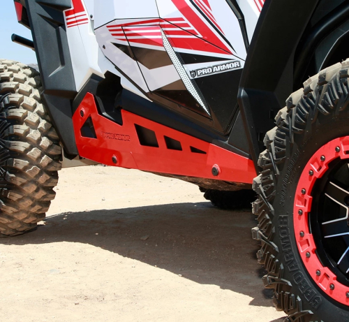 Pro Armor - Pro Armor Rock Sliders - Performance Red - P141221PR