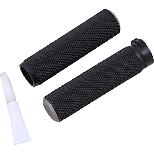 Arlen Ness - Arlen Ness Fusion Series Grips - Knurled - Titanium Anodized - 07-338