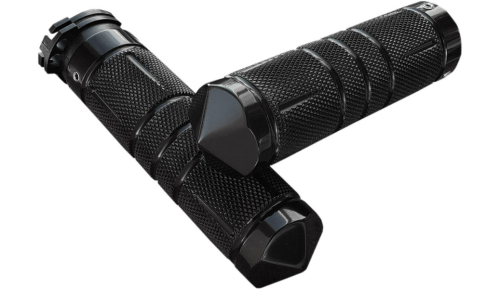 Accutronix - Accutronix Custom Grips - Knurled Diamond - Black - GR100-SKIB