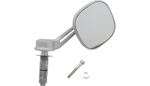 Kuryakyn - Kuryakyn Dillinger Bar End Mirror - Silver - 6618