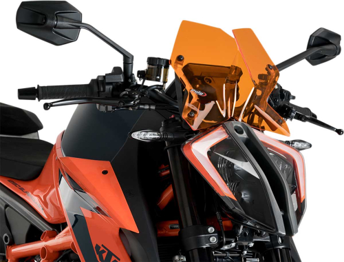 PUIG - PUIG Naked New Generation Touring Windscreen - Orange - 20425T