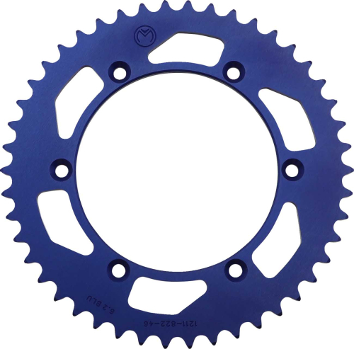 Moose Racing - Moose Racing Aluminum Rear Sprocket - 46T - Blue - 1211-822-46-12