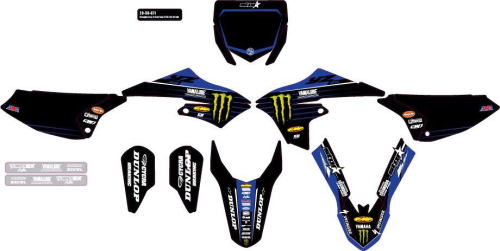 DCOR - DCOR 2022 Star Racing Yamaha Complete Kit - Black - 20-50-072