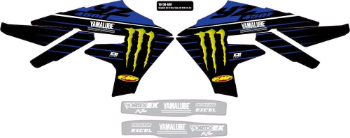 DCOR - DCOR 2022 Star Racing Yamaha Graphics Kit - White - 10-50-602
