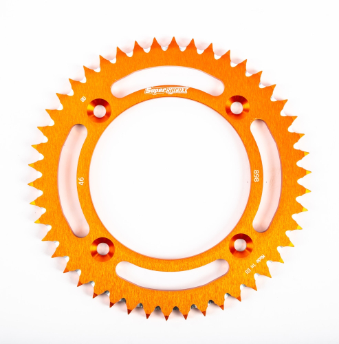 Supersprox - Supersprox Aluminum Rear Sprocket - 46T - RAL-898-46-ORG
