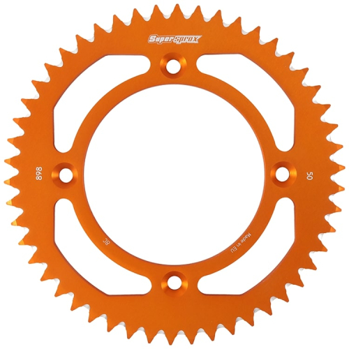 Supersprox - Supersprox Aluminum Rear Sprocket - 50T - RAL-898-50-ORG