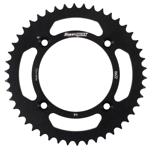 Supersprox - Supersprox Aluminum Rear Sprocket - 46T - RAL-6622-46-BLK