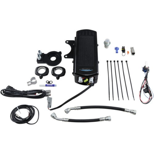 UltraCool - UltraCool Frame Mounted Oil Cooler Kit - Gloss Black - SMSP-2G