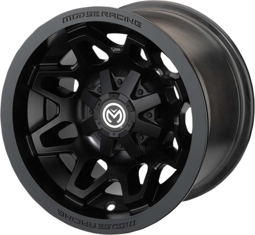 Moose Utility - Moose Utility 416X Wheel - 12x7 - 4+3 Offset - 4/110 - Matte Black - 416MO127110MB4
