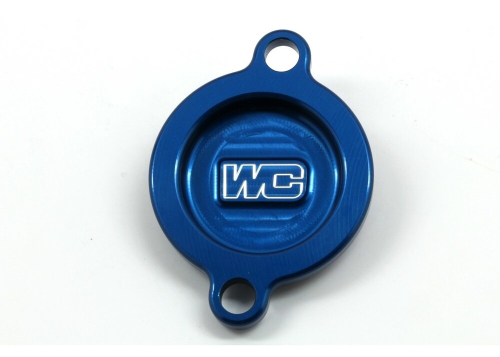 Works Connection - Works Connection Oil Filter Cover - Blue - 27-090