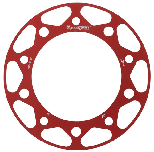 Supersprox - Supersprox Edge Disc Insert - 42T Rear Sprocket - Red - RACD-1304-42-RED