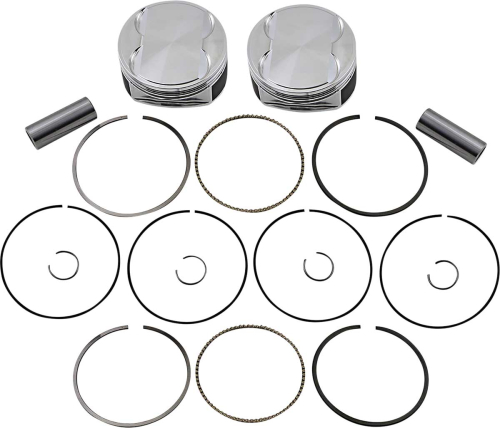 J.E. Pistons - J.E. Pistons M8 Piston Kit - 0.143in. Oversize to 4.080in., 11.0:1 Compression - 370244