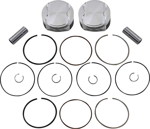 J.E. Pistons - J.E. Pistons M8 Piston Kit - 0.004in. Oversize to 4.020in., 11.0:1 Compression - 370248
