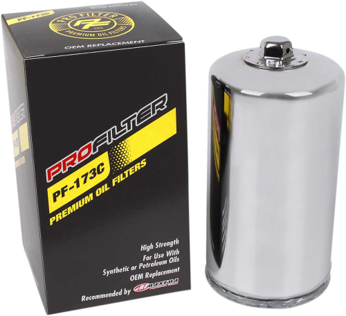 Pro Filter - Pro Filter Premium Oil Filter - Chrome - PF-173C