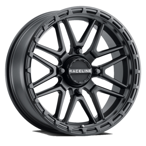 Raceline - Raceline A11 Krank XL Wheel - 22x7 - 3.5 + 3.5 Offset - 4/156 - Satin Black - A11B-22756-00