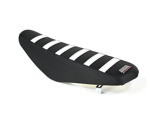 BBR Motorsports - BBR Motorsports Tall Seat - Black/White - 716-HCF-1112
