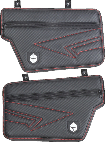 Pro Armor - Pro Armor Door Knee Pads - Front - Large - Red - H191Y329RD