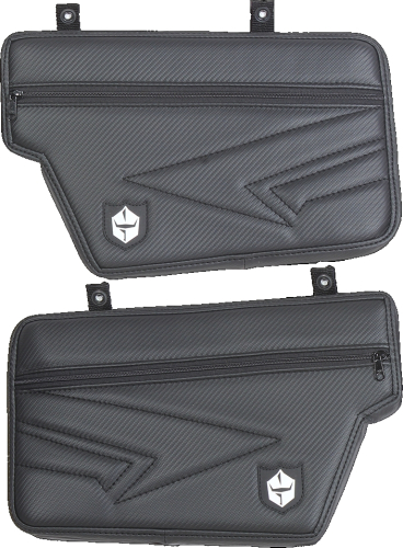 Pro Armor - Pro Armor Door Knee Pads - Front - Large - Black - H191Y329BL