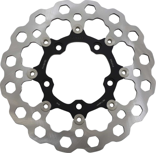 Galfer Brakes - Galfer Brakes Cubiq Front Brake Rotors - Full-Floating with Black Carrier - DF822FLQ