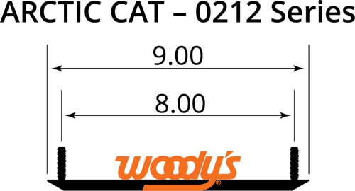 Woodys - Woodys Wear Bars for Mini Sleds - Standard - RUA-0212