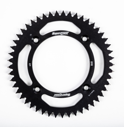 Supersprox - Supersprox Aluminum Rear Sprocket - 49T - RAL-898-49-BLK