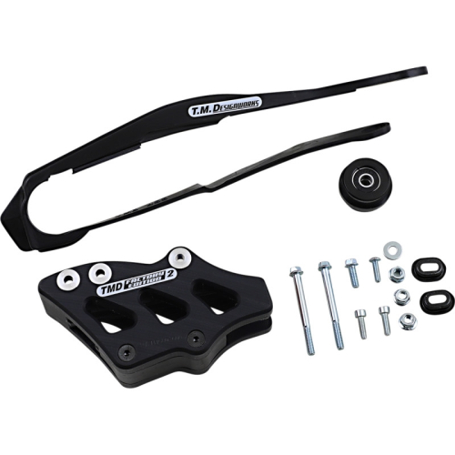 T.M. Designworks - T.M. Designworks Dirt Cross Multi-Purpose Chain Slide-N-Guide Kit FE2 Guide - Black - DCK-OR6-BK