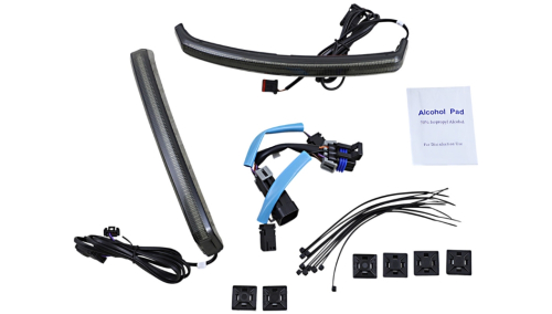 Custom Dynamics - Custom Dynamics Low-Profile Bagz for Indian - Smoke Lens - CD-INDBAG-SWP-S