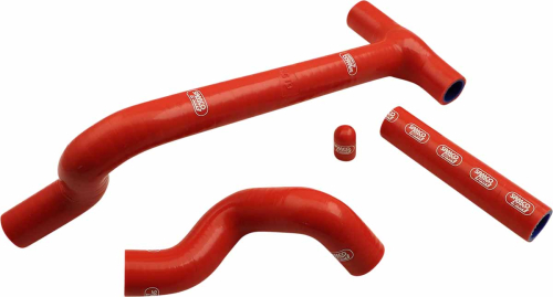 Moose Racing - Moose Racing Race Fit Radiator Hose Kit without Clamps - Red - BET-15 RD