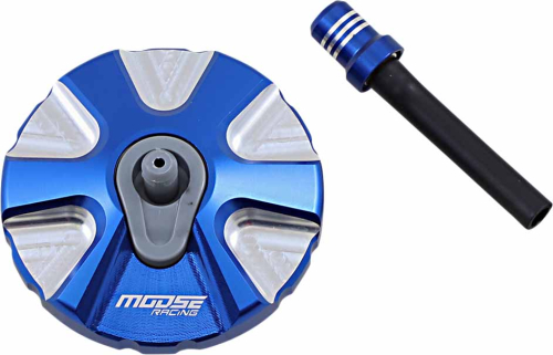 Moose Racing - Moose Racing Colored Gas Caps - Aluminum - Blue - T03-5111L