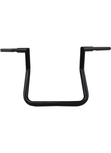 LA Choppers - LA Choppers 1-1/4in. Twin Peak Handlebar - 12in. - Black - LA-7368-12B