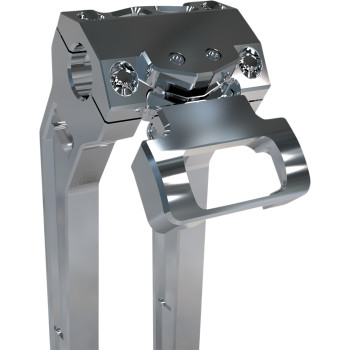LA Choppers - LA Choppers Gauge Mount - Single - Raw Aluminum - LA-7397-00R