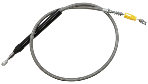 LA Choppers - LA Choppers Clutch Line - Stainless Braided with 15-17in. Ape Hangers - LA-8155C16