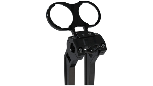 LA Choppers - LA Choppers Gauge Mount - Dual - Black Anodized - LA-7397-02B