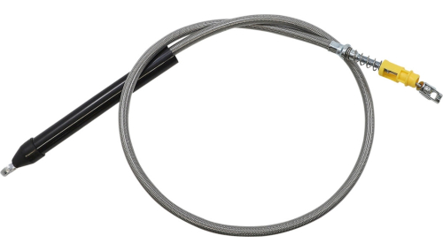 LA Choppers - LA Choppers Clutch Line - Stainless Braided with 12-14in. Ape Hangers - LA-8155C13