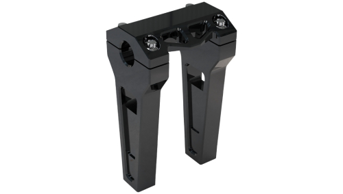 LA Choppers - LA Choppers 1in. Straight Riser Kit - 6in. - Black Anodized - LA-7470-06B