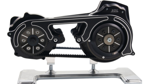 Belt Drives Ltd - Belt Drives Ltd 2in. Open Belt Drive Kit with 2-Piece Motor Plate - Black - M18S-B