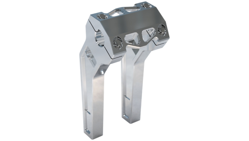 LA Choppers - LA Choppers 1in. Pullback Riser Kit - 8in. - Raw Aluminum - LA-7471-08R