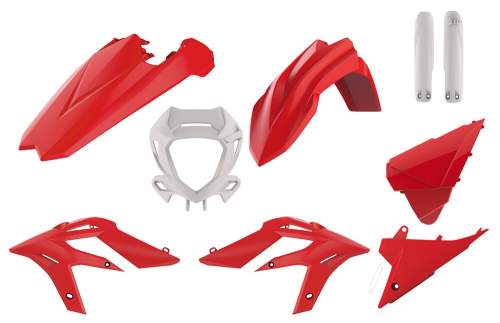 Polisport - Polisport Plastic Kit - Red/White - 91059