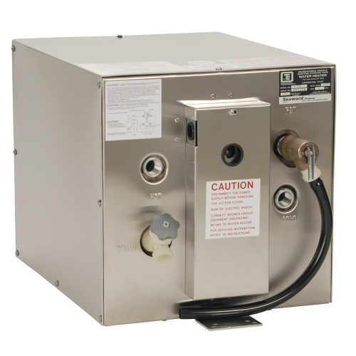 Whale Marine - Whale Seaward 6 Gallon Hot Water Heater w/Rear Heat Exchanger - Stainless Steel - 120V - 1500W