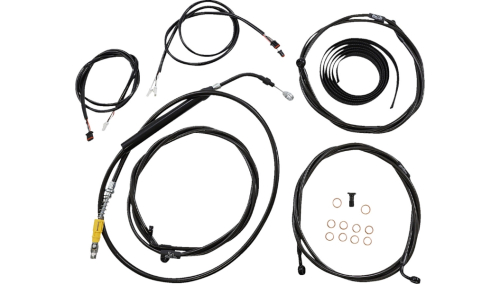 LA Choppers - LA Choppers Complete Plug and Play Cable Kit - ABS - Midnight - LA-8058KT3-08M
